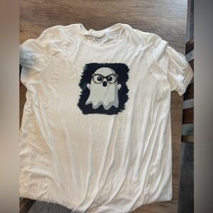 White Ghost Graphic T-Shirt